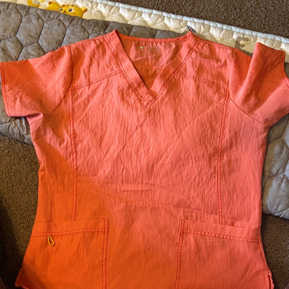 Coral V-Neck Women's set
